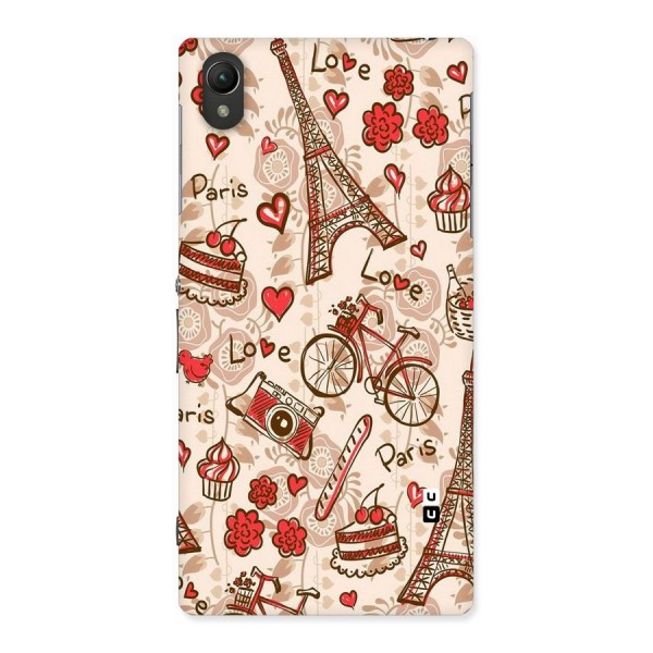 Red Peach City Back Case for Sony Xperia Z1