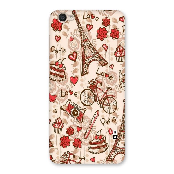 Red Peach City Back Case for Vivo Y55s