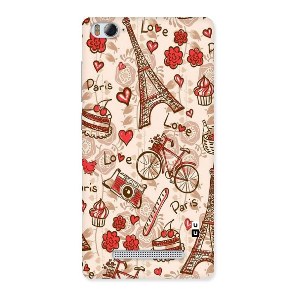 Red Peach City Back Case for Xiaomi Mi4i