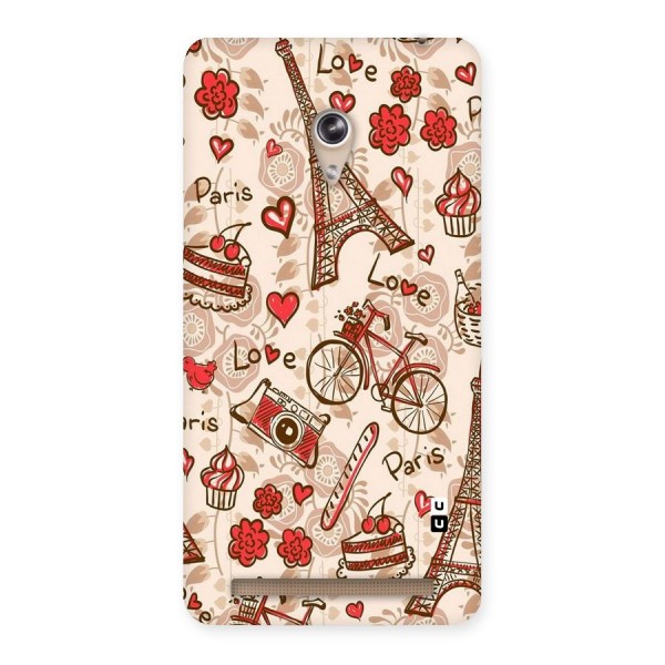 Red Peach City Back Case for Zenfone 6