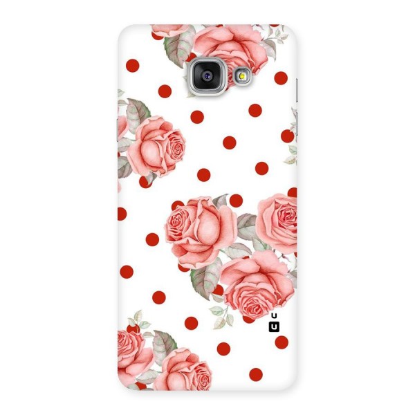 Red Peach Shade Flowers Back Case for Galaxy A7 2016