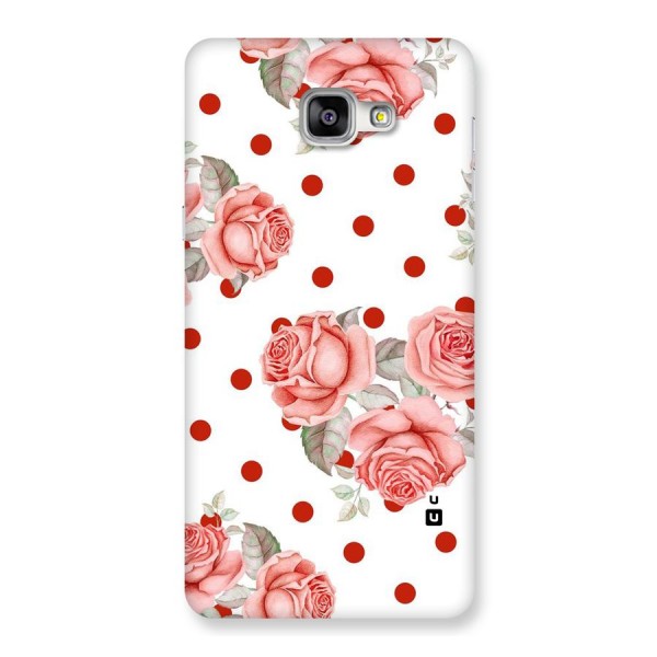 Red Peach Shade Flowers Back Case for Galaxy A9