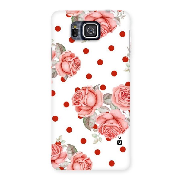 Red Peach Shade Flowers Back Case for Galaxy Alpha