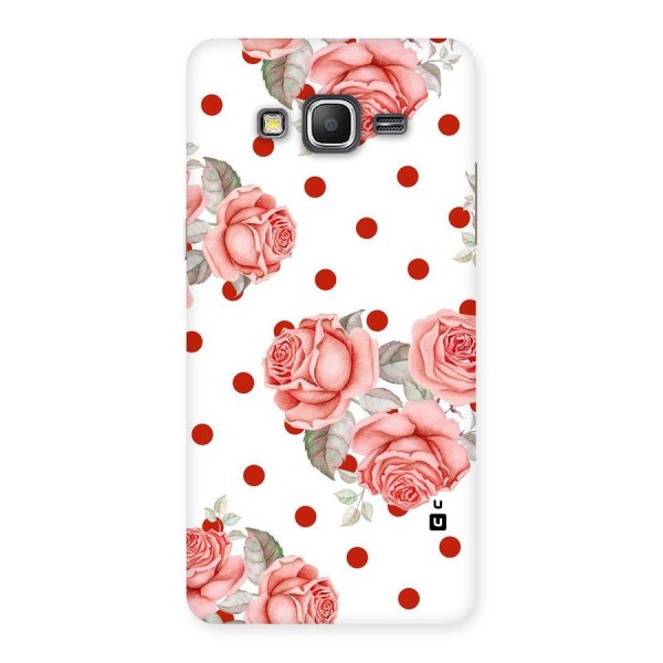 Red Peach Shade Flowers Back Case for Galaxy Grand Prime