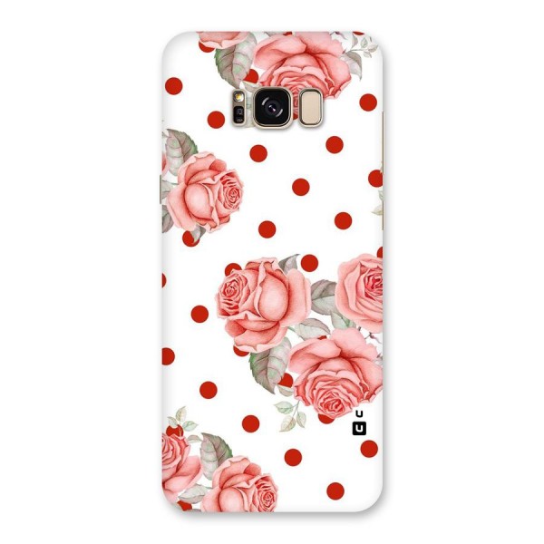 Red Peach Shade Flowers Back Case for Galaxy S8 Plus