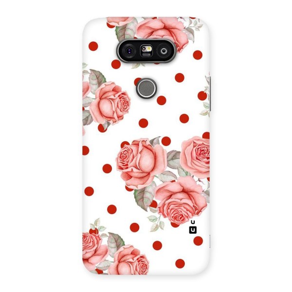 Red Peach Shade Flowers Back Case for LG G5