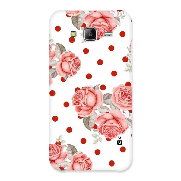 Red Peach Shade Flowers Back Case for Samsung Galaxy J5