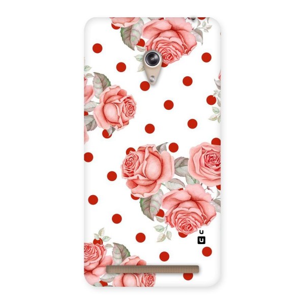 Red Peach Shade Flowers Back Case for Zenfone 6