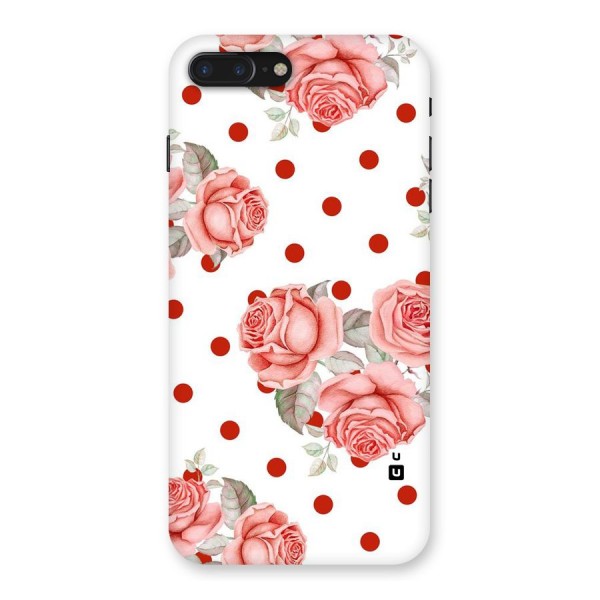 Red Peach Shade Flowers Back Case for iPhone 7 Plus