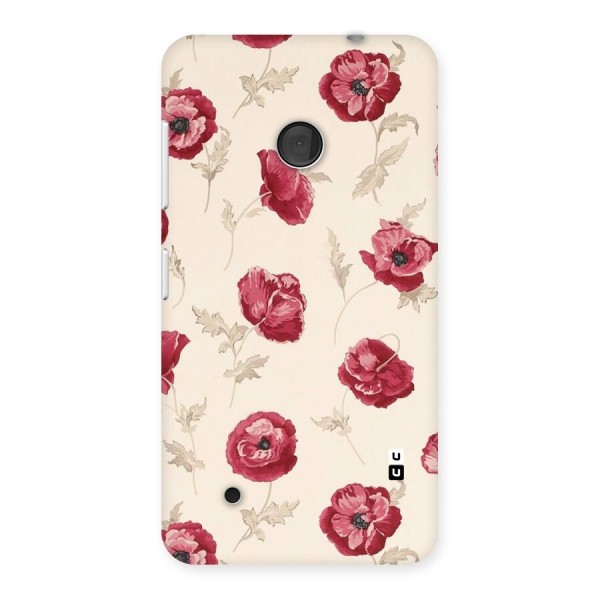 Red Rose Floral Art Back Case for Lumia 530