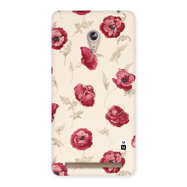 Red Rose Floral Art Back Case for Zenfone 6