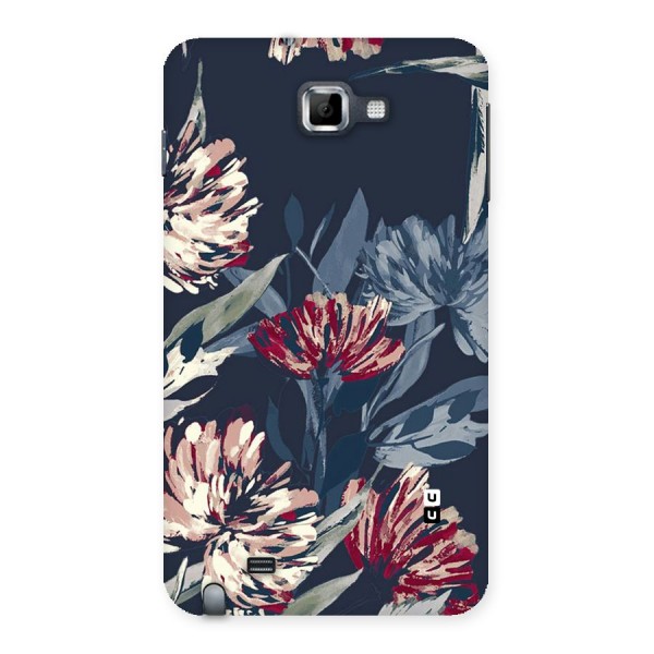 Red Rugged Floral Pattern Back Case for Galaxy Note