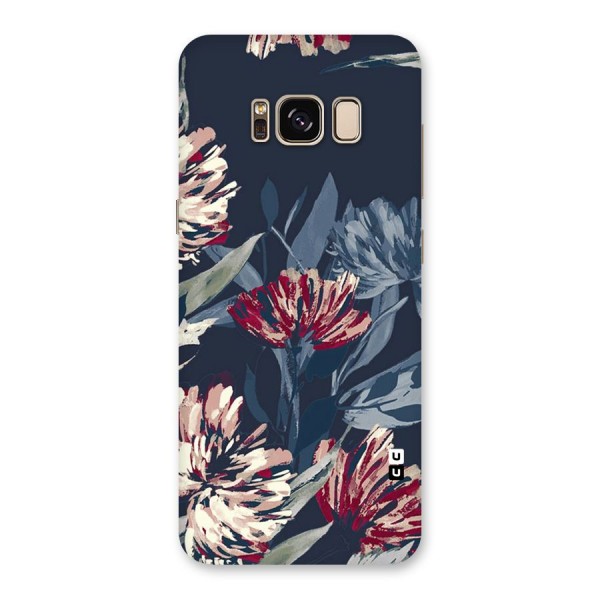 Red Rugged Floral Pattern Back Case for Galaxy S8