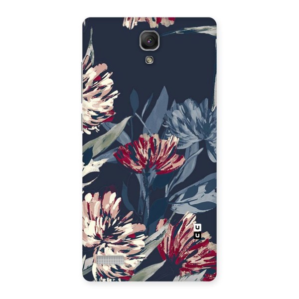 Red Rugged Floral Pattern Back Case for Redmi Note