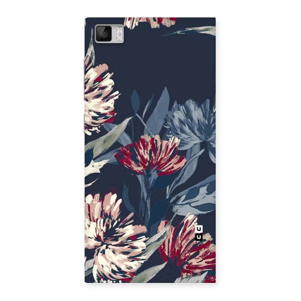 Red Rugged Floral Pattern Back Case for Xiaomi Mi3