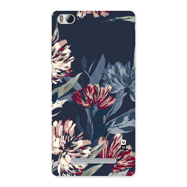 Red Rugged Floral Pattern Back Case for Xiaomi Mi4i