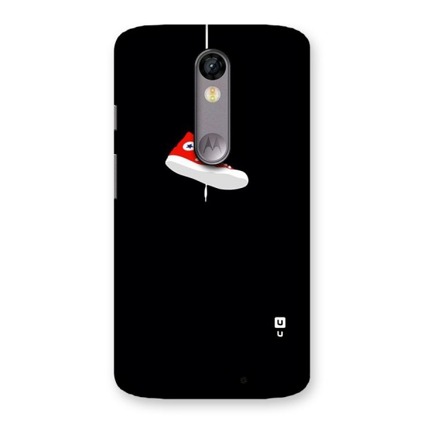 Red Shoe Hanging Back Case for Moto X Force