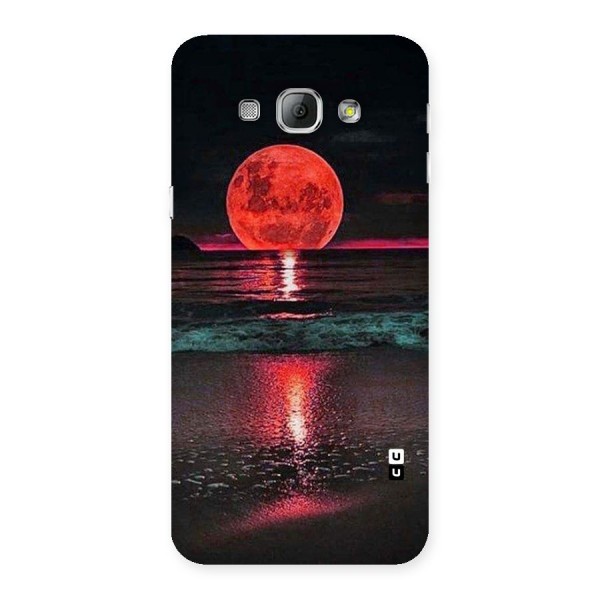 Red Sun Ocean Back Case for Galaxy A8