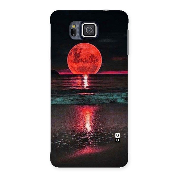 Red Sun Ocean Back Case for Galaxy Alpha