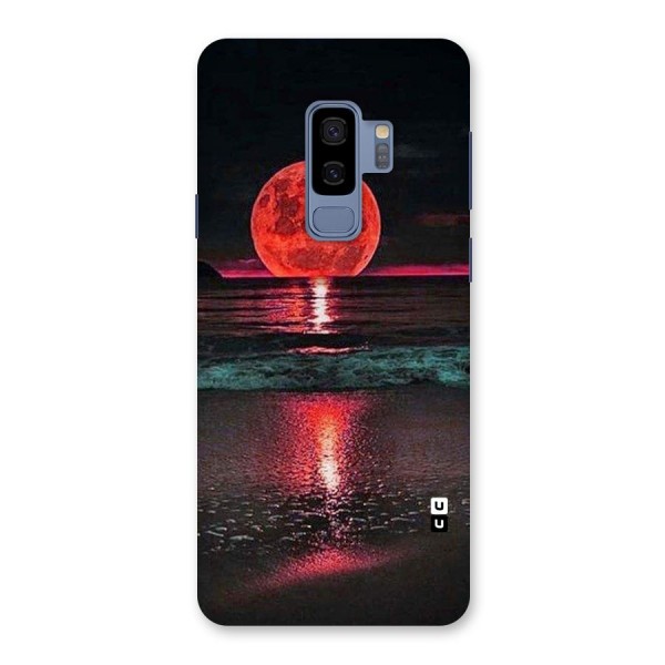 Red Sun Ocean Back Case for Galaxy S9 Plus