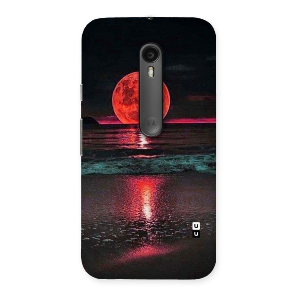 Red Sun Ocean Back Case for Moto G3