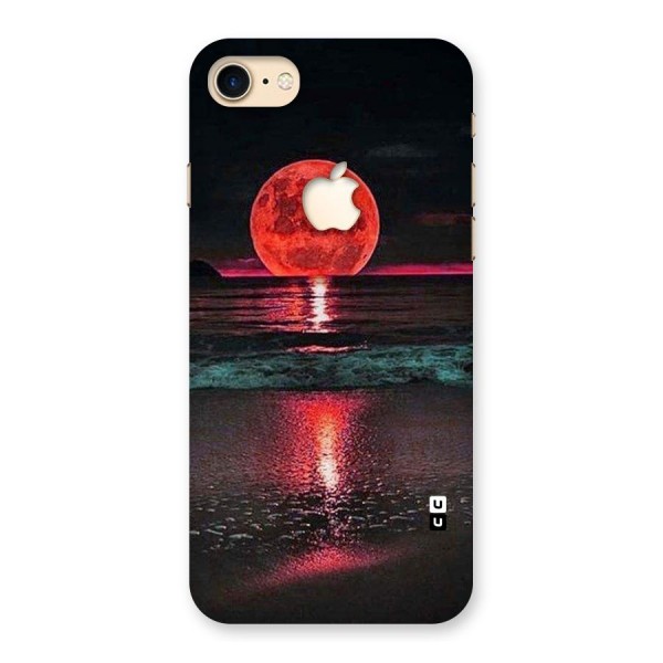 Red Sun Ocean Back Case for iPhone 7 Apple Cut