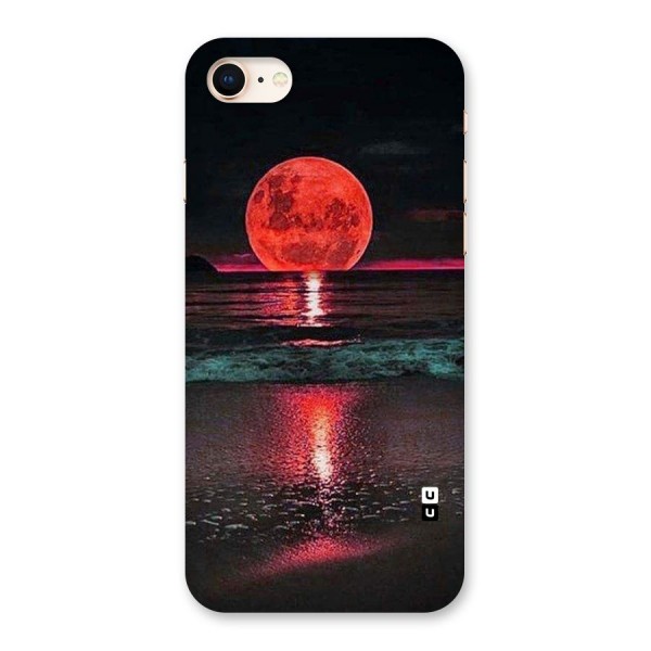 Red Sun Ocean Back Case for iPhone 8
