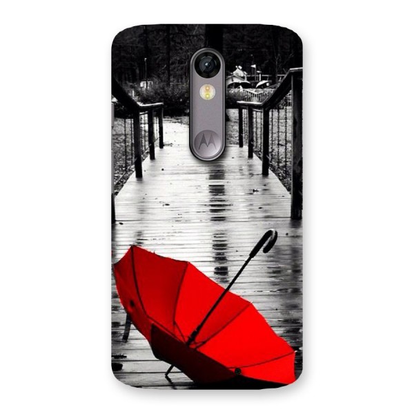 Red Umbrella Back Case for Moto X Force