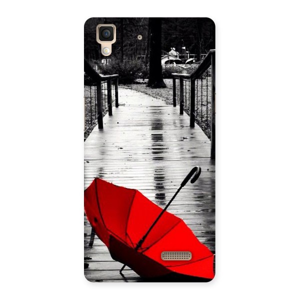 Red Umbrella Back Case for Oppo R7