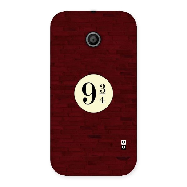 Red Wall Express Back Case for Moto E