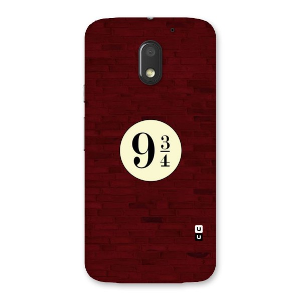 Red Wall Express Back Case for Moto E3 Power