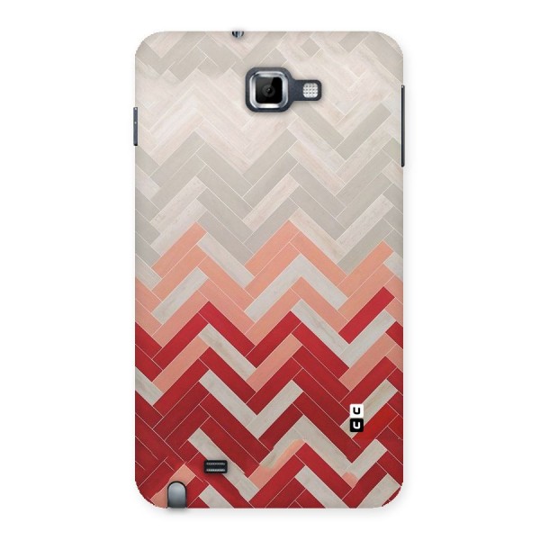 Reds and Greys Back Case for Galaxy Note