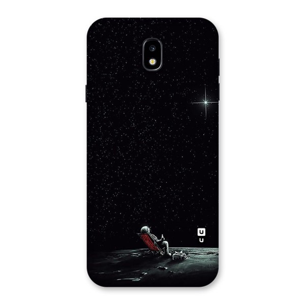 Resting Spaceman Face Back Case for Galaxy J7 Pro