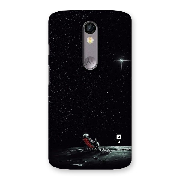 Resting Spaceman Face Back Case for Moto X Force