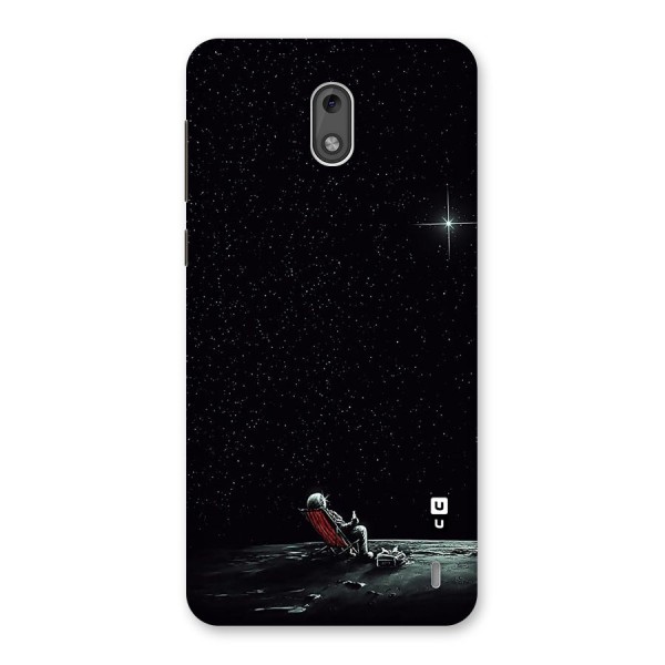 Resting Spaceman Face Back Case for Nokia 2