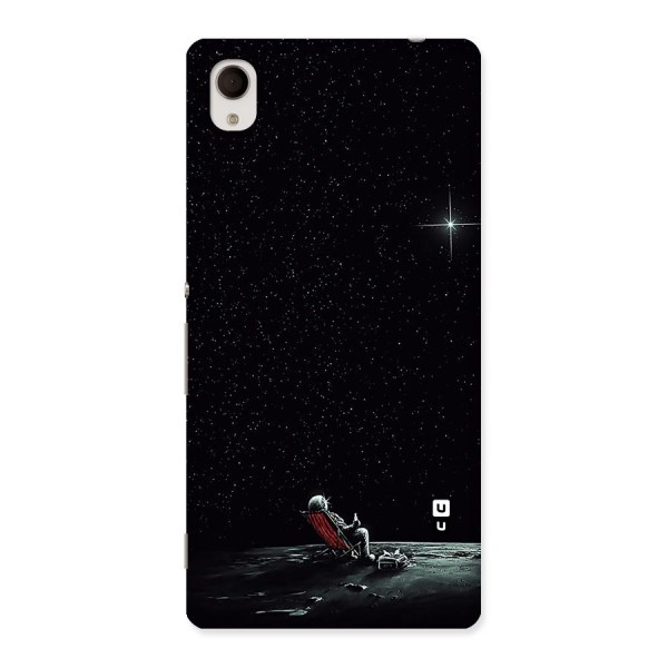 Resting Spaceman Face Back Case for Xperia M4 Aqua