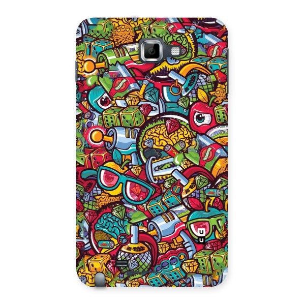 Retro Diamond Design Back Case for Galaxy Note