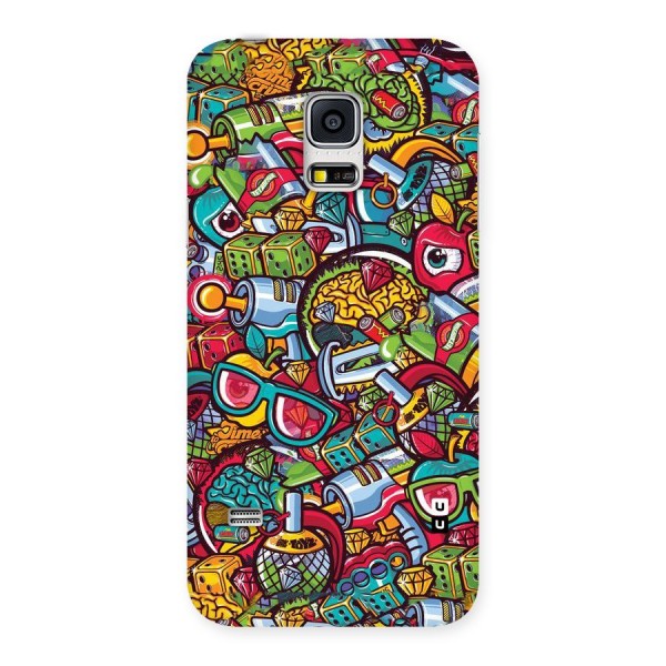 Retro Diamond Design Back Case for Galaxy S5 Mini