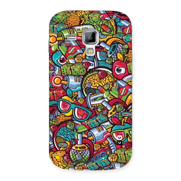 Retro Diamond Design Back Case for Galaxy S Duos