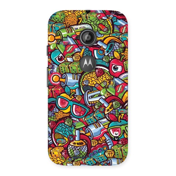 Retro Diamond Design Back Case for Moto E 2nd Gen