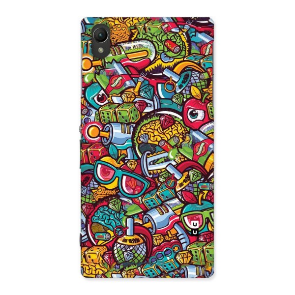 Retro Diamond Design Back Case for Sony Xperia Z1