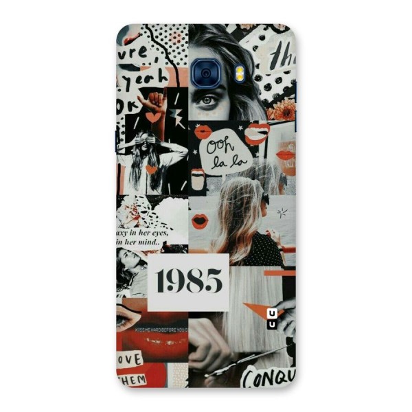 Retro Pattern Back Case for Galaxy C7 Pro