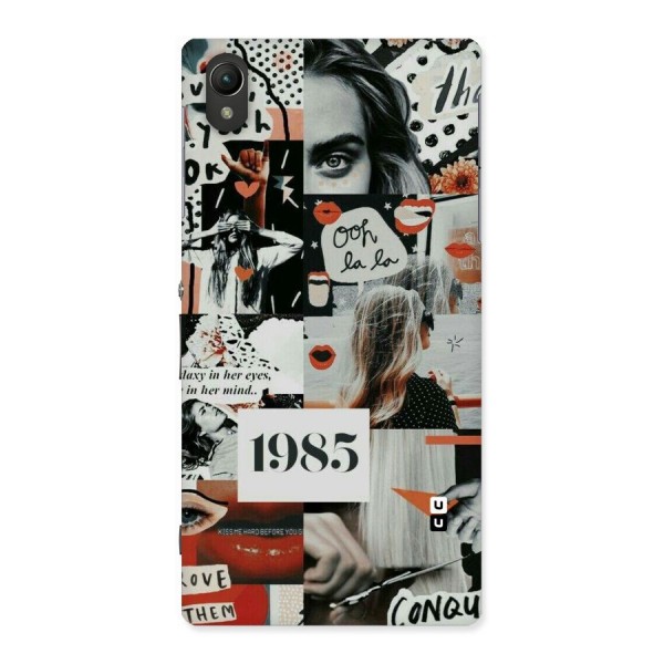 Retro Pattern Back Case for Sony Xperia Z1