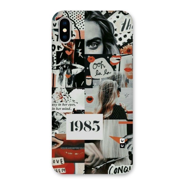 Retro Pattern Back Case for iPhone X