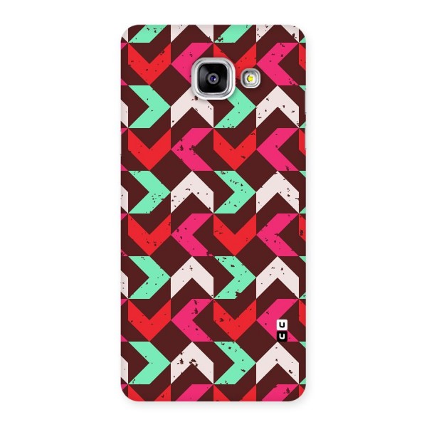 Retro Red Pink Pattern Back Case for Galaxy A5 2016