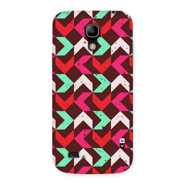 Retro Red Pink Pattern Back Case for Galaxy S4 Mini