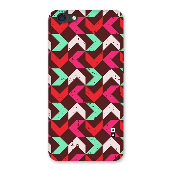 Retro Red Pink Pattern Back Case for Oppo A71