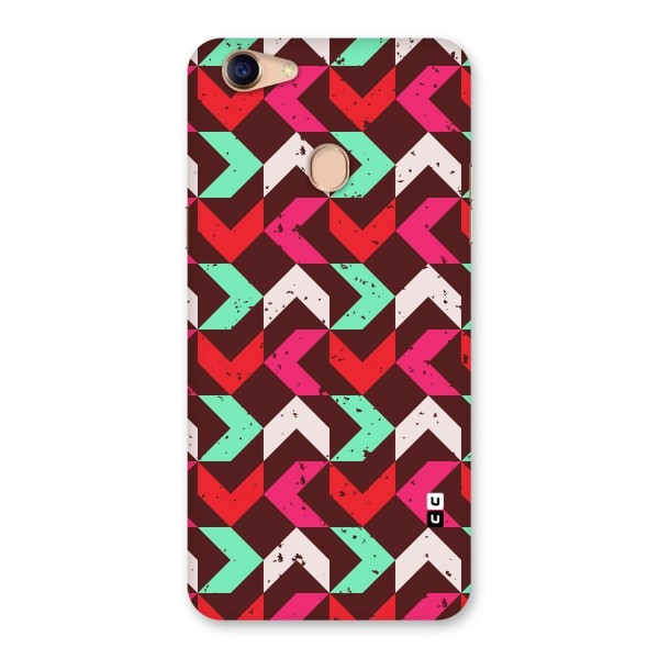 Retro Red Pink Pattern Back Case for Oppo F5