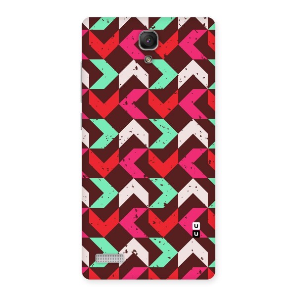 Retro Red Pink Pattern Back Case for Redmi Note