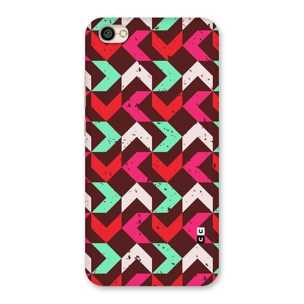 Retro Red Pink Pattern Back Case for Redmi Y1 Lite